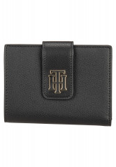 Tommy Hilfiger OUTLINE FLAP  Wallet black OUTLINE FLAP Бумажник черный