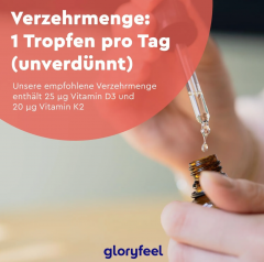 Gloryfeel D3 + K2 50ml, Витамин Д3 К2 для иммунитета и костей, жидкий, 1000ME, 50 мл