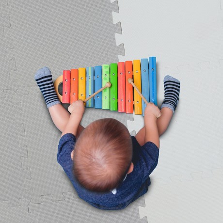 relaxdays 36-teilige Puzzlematte mit Rand Коврик-пазл из 36 деталей с бордюром