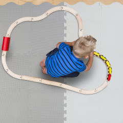 relaxdays 36-teilige Puzzlematte mit Rand Коврик-пазл из 36 деталей с бордюром