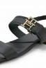 Tommy Hilfiger MONOGRAM TOE Sandals black ПАЛЬЦЫ С МОНОГРАММОЙ Сандалии черный
