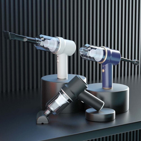 TUABUR TUABUR Akku-Handstaubsauger Kabelloser All-in-One-beleuchteter 3-in-1-Mini-Staubsauger, 8000pa Staubsauger, multifunktionaler Akku-Handstaubsauger mit LED-Beleuchtung, Geeignet fur Autos, Wohnungen und Buros Blau Беспроводной ручной пылесос TUABUR 