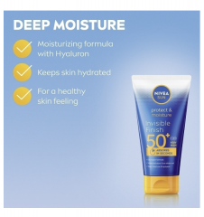 NIVEA SUN Sonnenmilch invisible finish, Schutz &amp; Pflege, LSF 50+, Солнцезащитный лосьон с невидимым финишем, защита и уход, SPF 50+, 150 мл