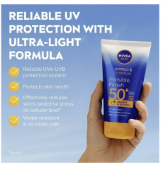 NIVEA SUN Sonnenmilch invisible finish, Schutz &amp; Pflege, LSF 50+, Солнцезащитный лосьон с невидимым финишем, защита и уход, SPF 50+, 150 мл
