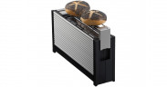 ritter ritter Langschlitz-Toaster volcano 3 aluminium/schwarz, 1.000 Watt, fur 2 Scheiben Toast aluminium/schwarz Тостер Ritter Volcano 3 с длинными слотами, алюминий/черный, 1000 Вт, на 2 ломтика тостов