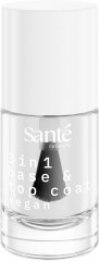 SANTE 3 in 1 Base & Top Coat, 8 ml, Санте Средство 3 в 1 Base & Top Coat, основа и верхнее покрытие для маникюра, 8 мл