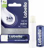 Labello Men Active LSF 15, Мужской бесцветный бальзам для губ с маслом ши для питания и защиты от сухости, SPF 15, 4,8 г