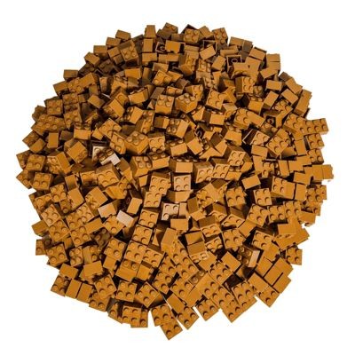 LEGO LEGO 2x2 Steine Hellbraun - 100 Stuck - Light brown 3003 Кубики LEGO 2x2 светло-коричневые - 100 шт. - Светло-коричневые 3003