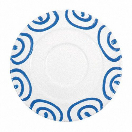 Gmundner Keramik Gmundner Keramik Blaugeflammt Kaffee-Untertasse Gourmet d: 16 cm Gmundner Ceramics Blaugeflammt Кофейное блюдце Gourmet d: 16 см