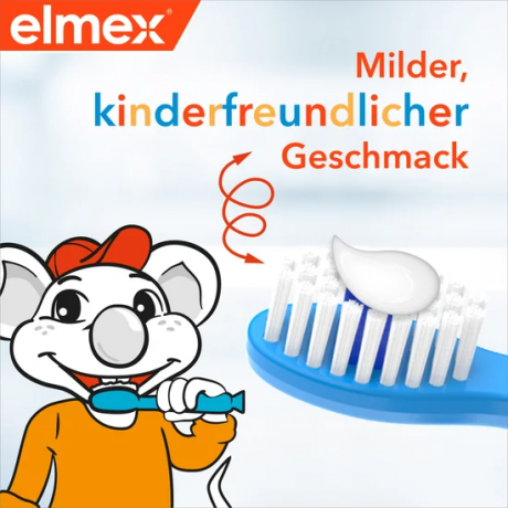 elmex Kinder Zahnpasta & Zahnbuerste 2-6 Jahre Multipack, Детский набор Kinder: мягкая зубная щётка и зубная паста, 2–6 лет
