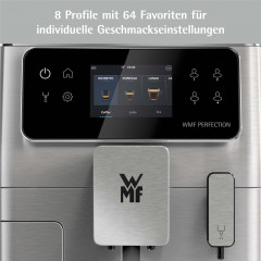 WMF WMF Kaffeevollautomat Perfection 680, (41 x 25 x 37,1 cm, 15 bar, 1550 W) inkl. 0,6l Milchbehalter  Полностью автоматическая кофемашина WMF Perfection 680 (41 x 25 x 37,1 см, 15 бар, 1550 Вт), включая контейнер для молока емкостью 0,6 л.