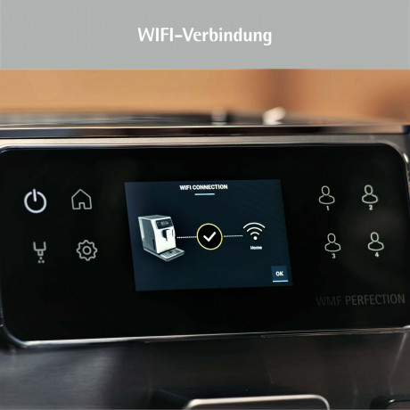 WMF WMF Kaffeevollautomat Perfection 680, (41 x 25 x 37,1 cm, 15 bar, 1550 W) inkl. 0,6l Milchbehalter Полностью автоматическая кофемашина WMF Perfection 680 (41 x 25 x 37,1 см, 15 бар, 1550 Вт), включая контейнер для молока емкостью 0,6 л.