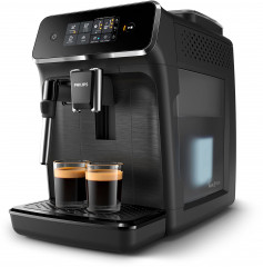Philips Philips Kaffeevollautomat 2200 Serie EP2220/10, fur 2 Kaffeespezialitaten und anpassbarer Aromastarke, mattschwarz  Полностью автоматическая кофемашина Philips серии 2200 EP2220/10, для приготовления 2 видов кофе и регулируемой крепости аромата, м