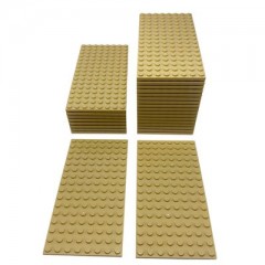 LEGO LEGO Bauplatte 8x16 Beige - 5 Stuck - Plate 92438 NEU Строительная пластина LEGO 8x16 Бежевая — 5 шт. — Тарелка 92438 НОВИНКА