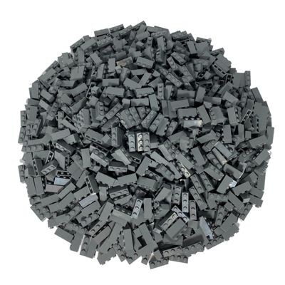 LEGO LEGO 1x3 Steine Dunkelgrau Hochsteine Basic 3622 Stuckzahl 1.000x LEGO 1x3 Bricks Dark Grey High Bricks Basic 3622 Количество штук 1000x