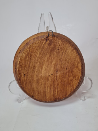 Резная настенная 3D тарелка Миттенвальда, ручная работа, 15 x 2 см, Германия, 1960-70гг.