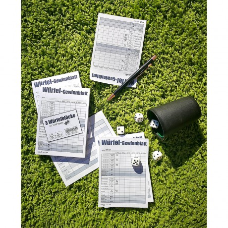 RNK Verlag Block Wurfelspiel-Gewinnblatt Блок Craps Выигрышная рука