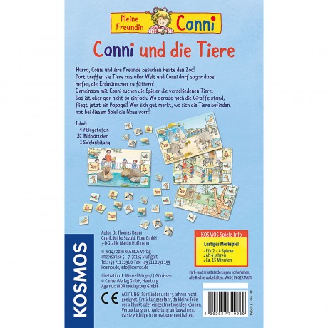 Kosmos Mitbringspiel Conni und die Tiere Возьмите с собой игру Конни и животные