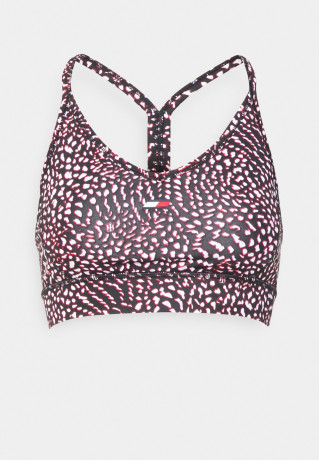 Tommy Hilfiger LIGHT INTENSITY  STRAP BRA Light support sports bra black LIGHT INTENSITY STRAP BRA Спортивный бюстгальтер с легкой поддержкой черный