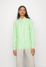 Tommy Hilfiger BANKER STP RELAXED Button-down blouse optic white/spring lime BANKER STP RELAXED Блузка на пуговицах оптический белый/весенний лайм