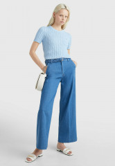 Tommy Hilfiger CABLE SHORT SLEEVE  Print T-shirt vessel blue CABLE SHORT SLEEVE Футболка с принтом сосуд синий