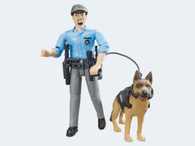 Bruder bworld Polizist mit Hund полицейский bworld с собакой