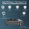 JUNG JUNG Gaskocher mobiler Campingkocher Gaskocher + 8 Kartuschen Gas, Autark verwendbar, (Gaskocher Notfall, Kartuschenkocher, Butangaskocher, praktischem Transportkoffer, erhitzen aufwarmen Lebensmittel), mobiler Gaskocher, Outdoor geeignet Camping Ko