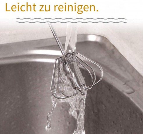 Devenirriche Devenirriche Stabmixer Hand Push Schneebesen Blender, Edelstahl Eierschlagel  Ручной блендер Devenirriche, ручной венчик, венчик для яиц из нержавеющей стали