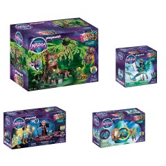 PLAYMOBIL PLAYMOBIL Adventures of Ayuma 4er Set: 70801 Baum der Weisheit + 70802 Knight Fairy mit Seelentier + 70803 Crystal Fairy und Bat Fairy mit Seelentieren + 70804 Tropfenhauschen PLAYMOBIL Adventures of Ayuma набор из 4 предметов: 70801 Древо мудро