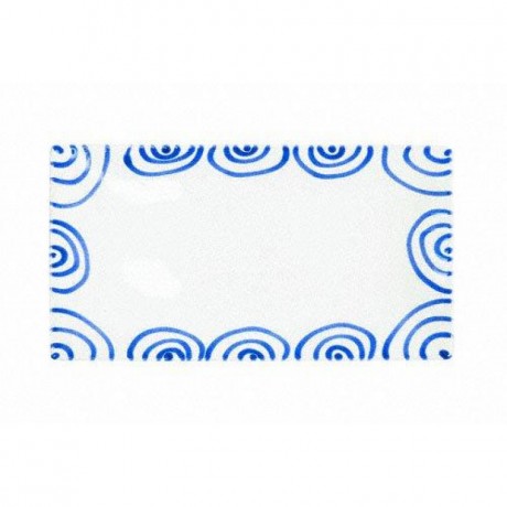 Gmundner Keramik Gmundner Keramik Blaugeflammt Platte rechteckig 36x15x2,8 cm Gmundner керамическая тарелка с синим пламенем прямоугольная 36x15x2,8 см