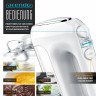 Arendo Arendo Handmixer, 500 W, Elektrischer Handruhrer inkl. 2 Quirle  2 Knethaken, Handruhrgerat  Ручной миксер Arendo, 500 Вт, электрический ручной миксер, включая 2 венчика и 2 крюка для теста, ручной миксер