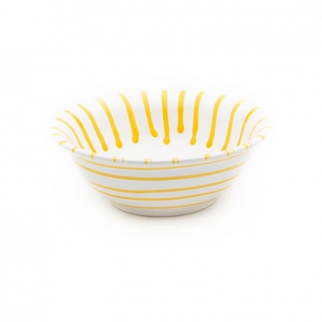 Gmundner Keramik Gmundner Keramik Gelbgeflammt Salatschussel d: 20 cm / 0,5 L Салатница Gmundner керамическая с желтым пламенем д: 20 см / 0,5 л