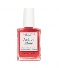 Manucurist Active Glow Set Набор 4 шт х 15 мл укрепляющих лаков для ногтей, ягодные оттенки Raspberry, Cranberry, Blueberry, Grape, эффект геля и сияния