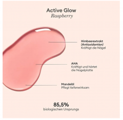 Manucurist Active Glow Set Набор 4 шт х 15 мл укрепляющих лаков для ногтей, ягодные оттенки Raspberry, Cranberry, Blueberry, Grape, эффект геля и сияния
