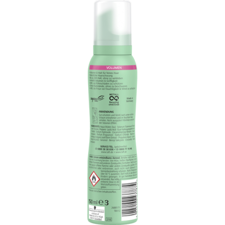 Schwarzkopf Taft Schaumfestiger Volumen Haltegrad 4, Тафт Мусс для объёма сильной фиксации 4, 150 мл