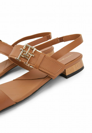 Tommy Hilfiger MONOGRAM TOE Sandals summer cognac ПАЛЬЦЫ С МОНОГРАММОЙ Сандалии летний коньяк