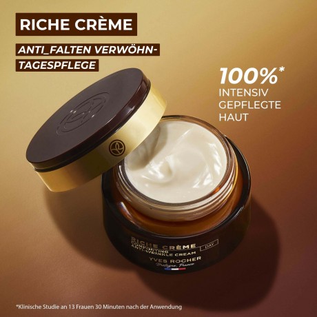 Yves Rocher Riche Creme Antifalten Verwohn-Tagespflege Насыщенный крем против морщин дневной уход за телом