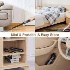 TUABUR TUABUR Akku-Handstaubsauger Handstaubsauger, 16.000 PA, leistungsstarker Auto-Staubsauger, Drei-in-Eins-Multifunktions-Ministaubsauger mit 8000 mAh, Geeignet fur Autos, Wohnungen und Buros Asche Беспроводной ручной пылесос TUABUR Ручной пылесос, 16