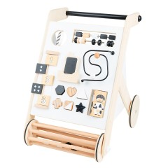 bieco Lauflernwagen Holz Baby Walker Gehfrei Steckspiel Lauflernhilfe Motorikspielzeug Lauflernhilfen Детские ходунки