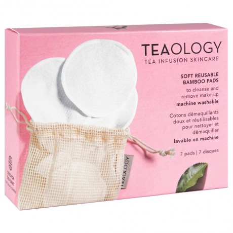 Teaology 7-Pack Reusable Cotton Pads Многоразовые ватные диски, 7 шт. в упаковке