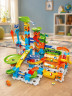 VTech Конструктор Marble Rush Ultimate XL100, 135 деталей, интерактивный шариковый трек со светом и звуком, моторизированный лифт, 10 шариков
