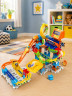 VTech Конструктор Marble Rush Ultimate XL100, 135 деталей, интерактивный шариковый трек со светом и звуком, моторизированный лифт, 10 шариков