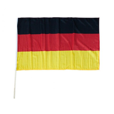Флаг Германии, 40x60 см, деревянный флагшток, 1 шт.