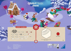 Ravensburger GraviTrax Junior Adventskalender 2026, Starter-Set Pinguin-Abenteuer, 24 Tuerchen, Ravensburger GraviTrax Junior Адвент-календарь 2026 Стартовый набор «Приключение пингвинов» для создания шариковой трассы, 24 окошка