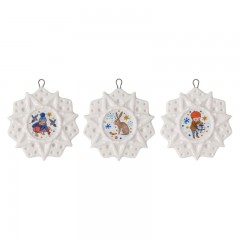 Hutschenreuther Hutschenreuther Mini-Anhanger Mini-Set 'Weihnachtsgaben' 3-tlg. Мини-прицеп Hutschenreuther мини-набор «Рождественские подарки» из 3-х предметов.