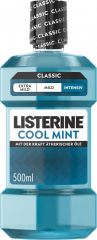 Listerine Mundspuelung Cool Mint Classic Intensiv, 500 ml, Listerine ополаскиватель для полости рта Cool Mint Intensiv с интенсивным мятным вкусом, 500 мл
