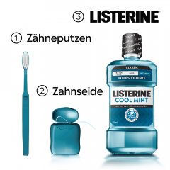 Listerine Mundspuelung Cool Mint Classic Intensiv, 500 ml, Listerine ополаскиватель для полости рта Cool Mint Intensiv с интенсивным мятным вкусом, 500 мл
