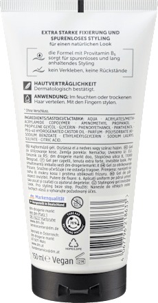 Balea MEN Haargel Invisible Look, 150 ml, Гель Invisible Look для незаметной укладки с сильной фиксацией, 150 мл