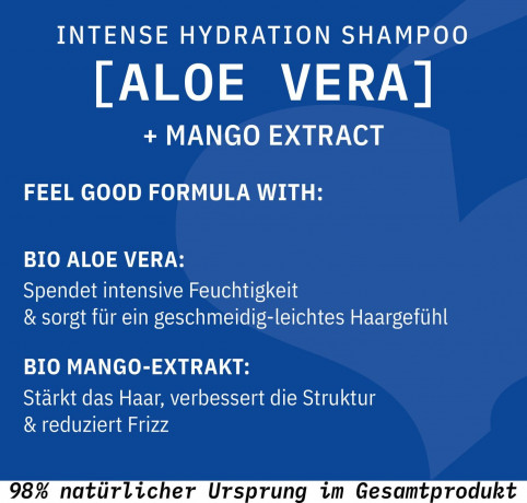 SANTE INTENSE HYDRATION Shampoo, 250 ml, Санте Увлажняющий шампунь Intense Hydration для сухих волос с био-манго и алоэ вера, 250 мл