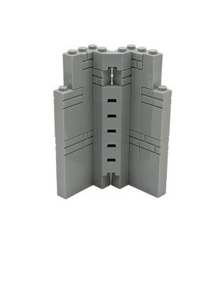 LEGO Lego MOC Mittelalter Mauer Ritter Burg Eckteil - grau  - 34 Teile - neu Угловая часть Lego MOC Medieval Wall Knight Castle - серая - 34 детали - новая
